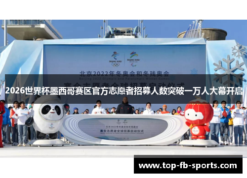 2026世界杯墨西哥赛区官方志愿者招募人数突破一万人大幕开启